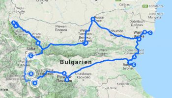 Bulgarien Route
